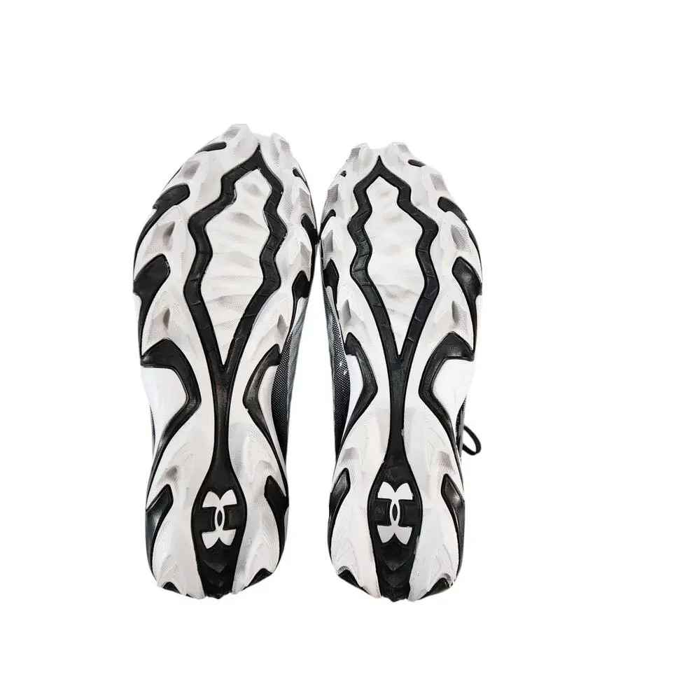 Under Armour Highlight RM Football Cleats Black White Men's Size 9